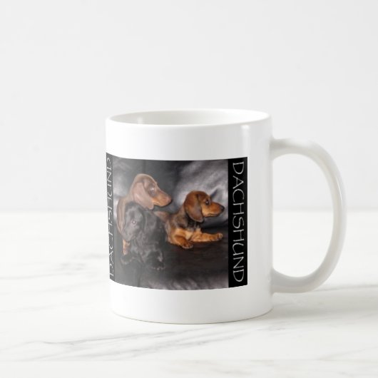 3 Doxie Coffee Mok (Rechts)