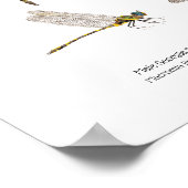 3 Dragonflies Art Poster (Hoek)