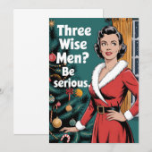 3 Drie wijze Mannen zijn serieuze kerstmis Kaart (Voorkant / Achterkant)