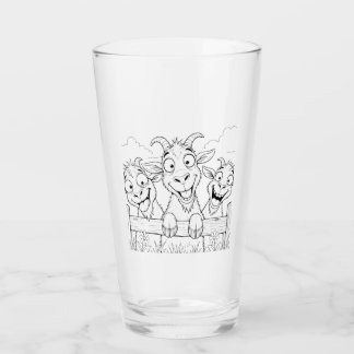 3 Dwaze Geiten Drinken Glas