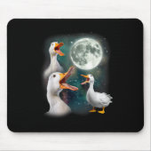 3 eenden huilen bij maan grappige raar vervloekt p muismat (Voorkant)