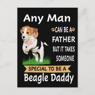 3 Elke Man Beagle Daddy Briefkaart