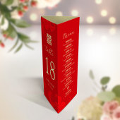 3 en 1 Numéro de tableau, Menu et carte de remerci