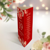 3 en 1 Numéro de tableau, Menu et carte de remerci