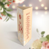 3 en 1 Numéro de tableau, Menu et carte de remerci