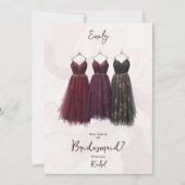 3 Exquisite Bridesmaid Dresses Watercolor Ask (Voorkant)