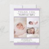 3 Faire-part de naissance de Baby shower de lavand (Devant)