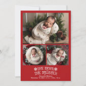 3 Faire-part de naissance de Noël photo (Devant)