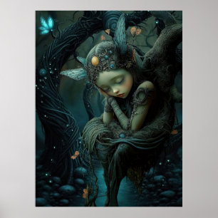 *~* 3 FD3 Betoverende Nimf Spirit Fantasie Poster