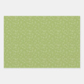 3 feuilles ASL Flowers - blanc, dos et vert (Devant 3)