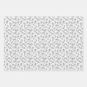 3 feuilles ASL Flowers - blanc, dos et vert (Devant)