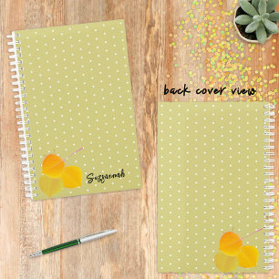 3 Feuilles d'Aspens de automne sur Motif Polka bla