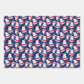 3 Feuilles De Noël Thème Papier Enveloppant (Devant 3)