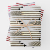 3 Feuilles de papier à envelopper Aéronef américai (En situation)