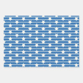 3 Feuilles de papier à envelopper Jolies couleurs  (Devant 2)