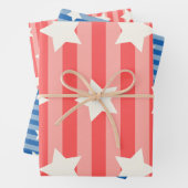 3 Feuilles de papier à envelopper Jolies couleurs  (En situation)