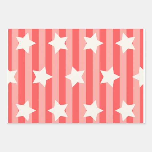 3 Feuilles de papier à envelopper Jolies couleurs  (Devant)