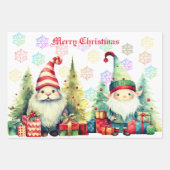 3 feuilles de papier cadeau de Noël thèmes différe (Devant 3)