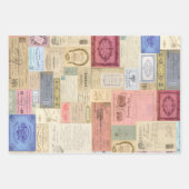 3 feuilles Ephemera Collage (Devant)