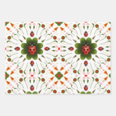 3 Feuilles papier d'enrobage - Design Ladybug (Devant 3)