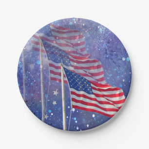 3 Flagpapier Bord met Starry, Misty Background