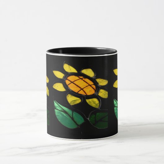 3 Fleurs en verre tendu Combo Mug (Centre)