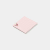 3 Fleurs roses Post-It Notes (Incliné)