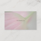 3 floraux - Carte de visite rose de tulipe (Dos)