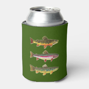3 forel - Brook, regenboog, bruine vissers Blikjeskoeler