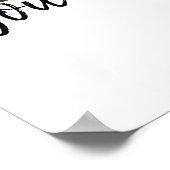 3 Foto 1e bruiloft Jubileum Collage Quote Poster (Hoek)