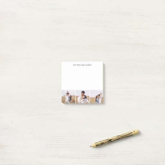 3 Foto Collage Aangepast Post-it® Notes (Op bureau)