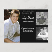 3 foto collage afstuderen aankondiging (Voorkant)