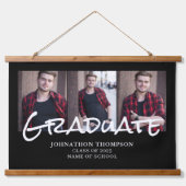3 Foto Collage Afstuderen Hangend Wandkleed (Voorkant)