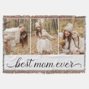 3 Foto Collage Beste mama ooit Deken