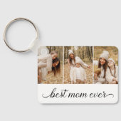 3 Foto Collage Beste mama ooit Sleutelhanger (Achterkant)