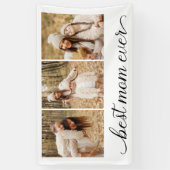 3 Foto Collage Beste mama ooit Spandoek (Verticaal)