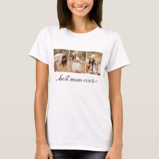 3 Foto Collage Beste Moeder Ooit Dames T-shirt