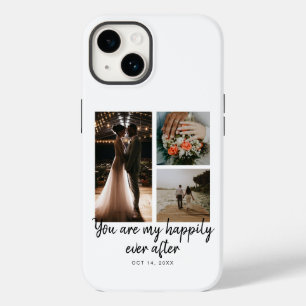 3 Foto Collage Bruiloft Jubileum Quote Case-Mate iPhone 14 Hoesje