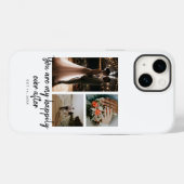 3 Foto Collage Bruiloft Jubileum Quote Case-Mate iPhone Case (Achterkant (horizontaal))
