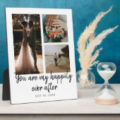 3 Foto Collage Bruiloft Jubileum Quote Fotoplaat (Zijkant)