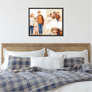3 foto collage familie fotosessie canvas afdruk