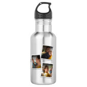 3 Foto Collage Mam Family Memorable Moederdag Waterfles (Voorkant)