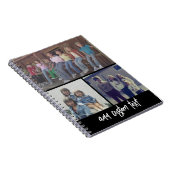 3 Foto collage met Script-tekst - zwart wit Notitieboek (Rechterzijde)