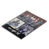 3 Foto collage met Script-tekst - zwart wit Notitieboek (Linkerzijde)
