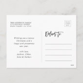 3 Foto Collage Modern Prettige feestdagen Red (Achterkant)