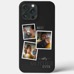 3 Foto Collage Moeder Familie Herinnering Moederda iPhone 13 Pro Max Hoesje