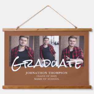 3 Foto Collage Terracotta Afstuderen Hangend Wandkleed