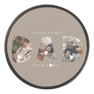 3 foto collage vader hockey puck