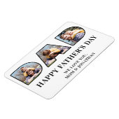 3 Foto Collage Vaderdag Dad Photo Cutout Magneet (Linkerzijde)