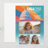 3 Foto Collage - VS 250 Koepel van het Capitool Am Kaart (Voorkant / Achterkant)